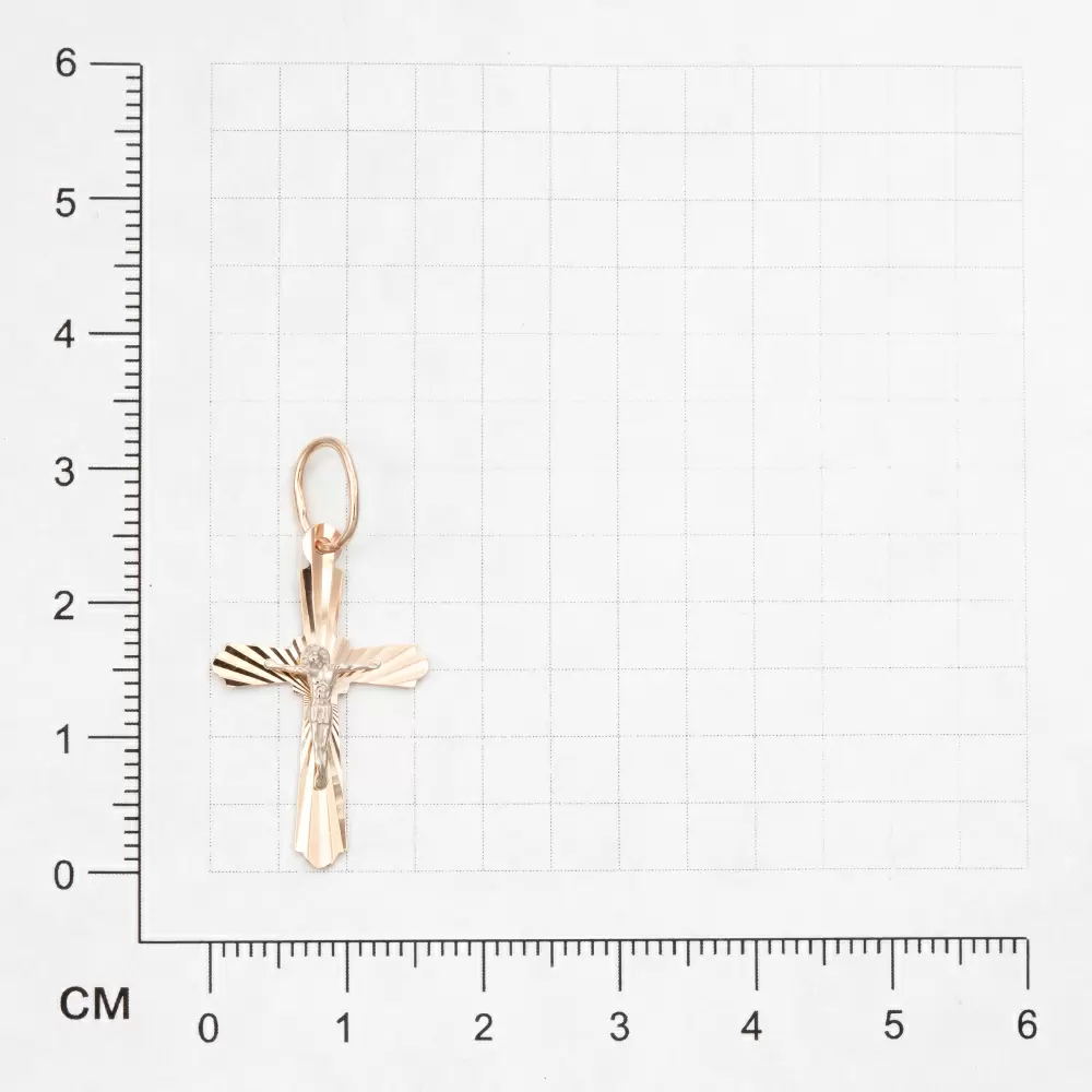 Крест христианский ИХ-22.23-ЛУЧИ золото