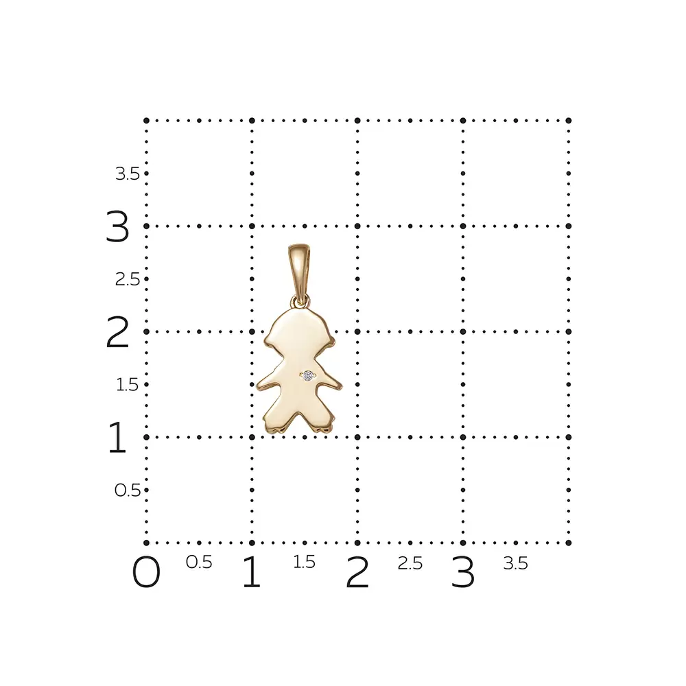 Подвеска 31221-150-00-00 золото Девочка