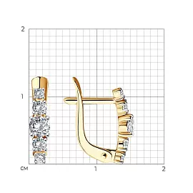 Серьги дорожка 027452 золото_1