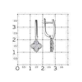 Серьги подвесные 21433-251-00-00 золото_2