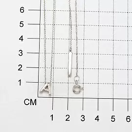 Колье 06-2980.01КЦ-00 серебро Буква А_1