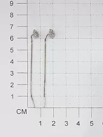 Серьги продевки 02-3358.00КЦ-00 серебро Цветок_1