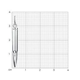 Подвеска 94031214 серебро Пуля_1
