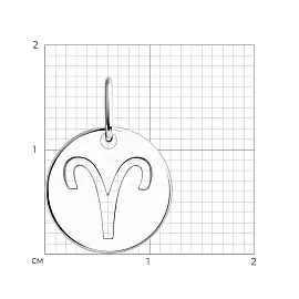Подвеска знак зодиака 94032848 серебро Овен_1