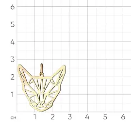 Подвеска 010-0119-0000-010 золото Кот_1