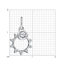 Подвеска 94032866 серебро Солнце_1