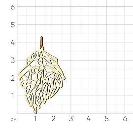 Подвеска 010-0115-0000-010 золото Лев_1