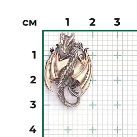 Подвеска 03-3486-00-000-1110 золото Дракон_2