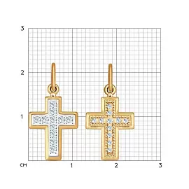 Крест декоративный 120193 золото_1