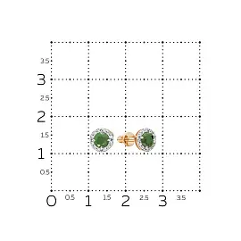 Серьги пусеты 4025-151-04-00 золото_1